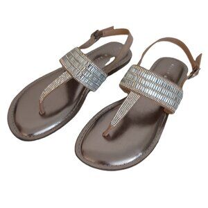 Kelly & Katie Silvya Sparkly Rhinestone Sandals Wms 8
